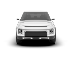 Weiß suv auf transparent Hintergrund. 3d Rendern - - Illustration png