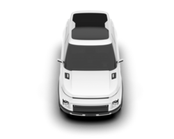 vit sUV på transparent bakgrund. 3d tolkning - illustration png