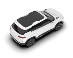 blanc suv sur transparent Contexte. 3d le rendu - illustration png