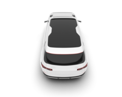 White SUV on transparent background. 3d rendering - illustration png