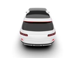 Weiß suv auf transparent Hintergrund. 3d Rendern - - Illustration png