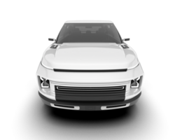 blanco suv en transparente antecedentes. 3d representación - ilustración png