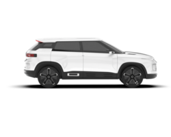 Weiß suv auf transparent Hintergrund. 3d Rendern - - Illustration png