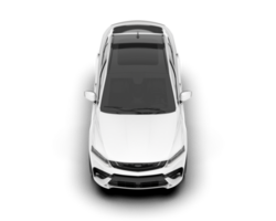 Weiß suv auf transparent Hintergrund. 3d Rendern - - Illustration png