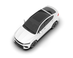 Weiß suv auf transparent Hintergrund. 3d Rendern - - Illustration png