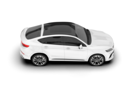 Weiß suv auf transparent Hintergrund. 3d Rendern - - Illustration png