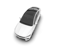 White SUV on transparent background. 3d rendering - illustration png