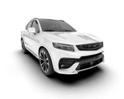 blanco suv en transparente antecedentes. 3d representación - ilustración png