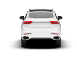 Weiß suv auf transparent Hintergrund. 3d Rendern - - Illustration png