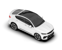 vit sUV på transparent bakgrund. 3d tolkning - illustration png