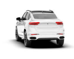 blanco suv en transparente antecedentes. 3d representación - ilustración png