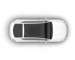 White SUV on transparent background. 3d rendering - illustration png