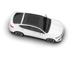 blanco suv en transparente antecedentes. 3d representación - ilustración png