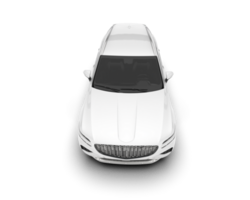 White SUV on transparent background. 3d rendering - illustration png