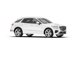 blanco suv en transparente antecedentes. 3d representación - ilustración png