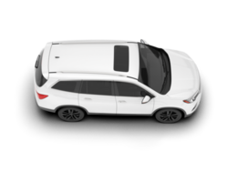 Weiß suv auf transparent Hintergrund. 3d Rendern - - Illustration png