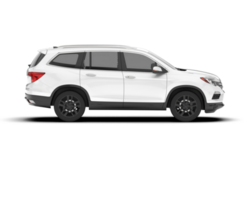 vit sUV på transparent bakgrund. 3d tolkning - illustration png