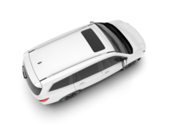 Weiß suv auf transparent Hintergrund. 3d Rendern - - Illustration png