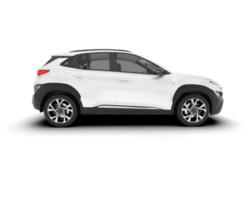 vit sUV på transparent bakgrund. 3d tolkning - illustration png