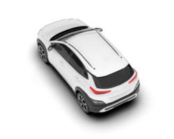 vit sUV på transparent bakgrund. 3d tolkning - illustration png