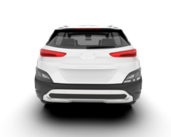 vit sUV på transparent bakgrund. 3d tolkning - illustration png