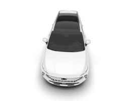 White SUV on transparent background. 3d rendering - illustration png