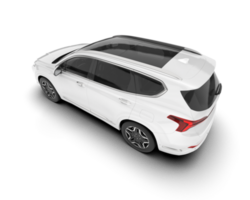 blanc suv sur transparent Contexte. 3d le rendu - illustration png