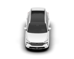 Weiß suv auf transparent Hintergrund. 3d Rendern - - Illustration png