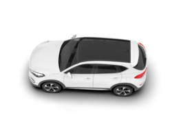 Weiß suv auf transparent Hintergrund. 3d Rendern - - Illustration png