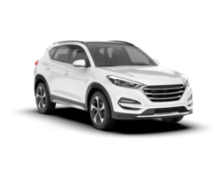 blanco suv en transparente antecedentes. 3d representación - ilustración png