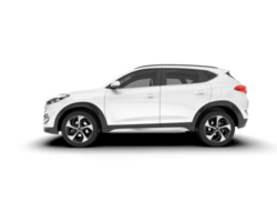 vit sUV på transparent bakgrund. 3d tolkning - illustration png