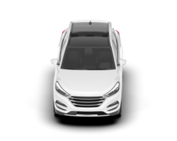 bianca suv su trasparente sfondo. 3d interpretazione - illustrazione png