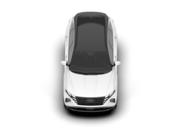 White SUV on transparent background. 3d rendering - illustration png