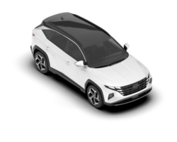 Weiß suv auf transparent Hintergrund. 3d Rendern - - Illustration png