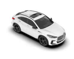 branco suv em transparente fundo. 3d Renderização - ilustração png