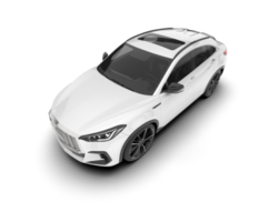 Weiß suv auf transparent Hintergrund. 3d Rendern - - Illustration png