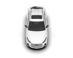 vit sUV på transparent bakgrund. 3d tolkning - illustration png