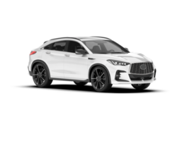 Weiß suv auf transparent Hintergrund. 3d Rendern - - Illustration png