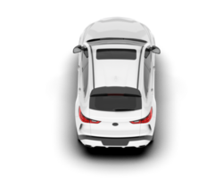 vit sUV på transparent bakgrund. 3d tolkning - illustration png