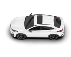 Weiß suv auf transparent Hintergrund. 3d Rendern - - Illustration png