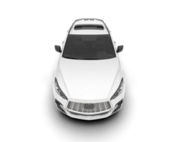 Weiß suv auf transparent Hintergrund. 3d Rendern - - Illustration png