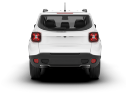 White SUV on transparent background. 3d rendering - illustration png