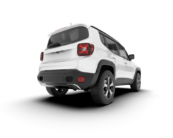 blanco suv en transparente antecedentes. 3d representación - ilustración png