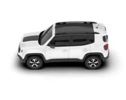 Weiß suv auf transparent Hintergrund. 3d Rendern - - Illustration png