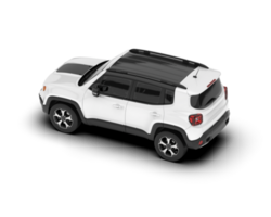 bianca suv su trasparente sfondo. 3d interpretazione - illustrazione png