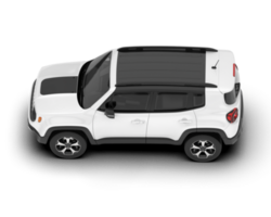 Weiß suv auf transparent Hintergrund. 3d Rendern - - Illustration png