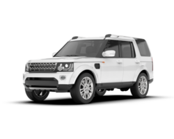 Weiß suv auf transparent Hintergrund. 3d Rendern - - Illustration png