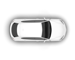 White SUV on transparent background. 3d rendering - illustration png