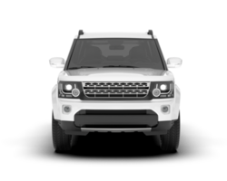 Weiß suv auf transparent Hintergrund. 3d Rendern - - Illustration png