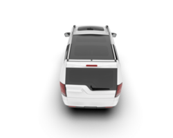 vit sUV på transparent bakgrund. 3d tolkning - illustration png